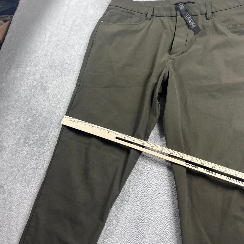 Lululemon ABC Pant Slim 36‎ Olive Green Warpstreme 5 Pocket Commuter Trousers